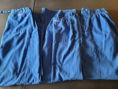 SCRUBs 5 Scrub Uniform 2 Tops 3 Pants Bottoms by BUTTER-SOFT Sz S Blue Butter Soft Does Not Apply - фотография #8