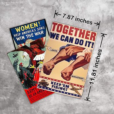 WW1 Vintage Posters Decal - WW1 Propaganda Posters for Bedroom, Pub, Bar - WW... HK Studio - фотография #3
