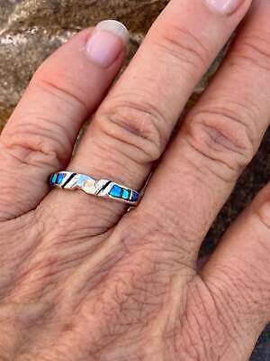 Navajo Lapis, Turquoise, Blue Opal Stacker Ring Nizhoni Traders LLC Navajo Lapis, Turquo 2cba7af2-8415- - фотография #6