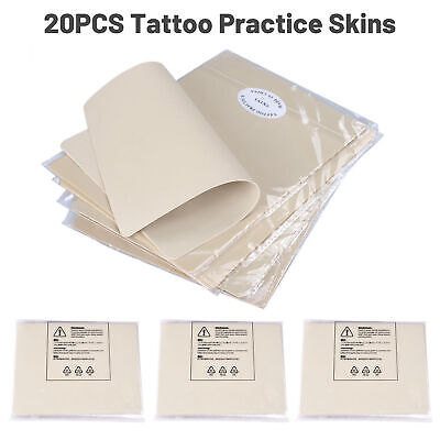 20pcs Permanent Tattoo Practice Skin Blank Needle Machine Supplies Training Tool Xcceries X-PSK-68-001-B8X6-5x4 - фотография #2