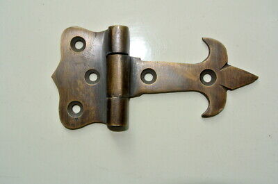 4 very small aged solid Brass 8 cm DOOR hinges vintage antique style heavy 3" B Без бренда - фотография #7