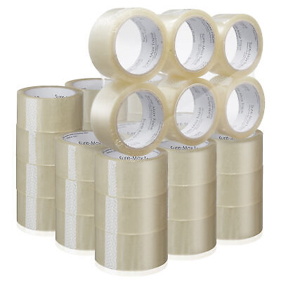 36 Rolls Carton Sealing Clear Packing Tape Box Shipping - 2 mil 2" x 55 Yards Sure-Max Does Not Apply - фотография #2