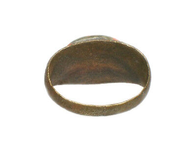 Genuine Elegant Ancient Roman AD200 Bronze Ring Size 8 and Antique Unakite Gem Без бренда - фотография #5