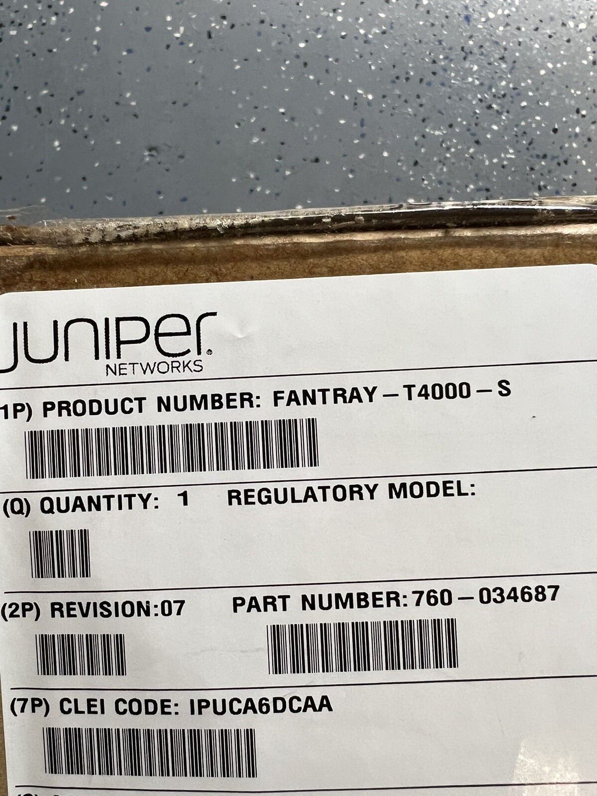 Juniper Fantry T4000-2 part number 760-034687 Juniper Networks