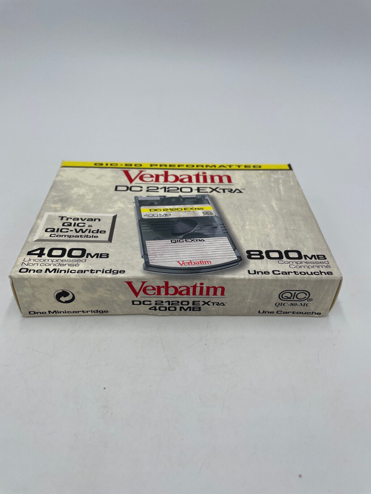 Verbatim DC2120 EXtra QIC-80 400/800MB Data Tape Minicartridge New Sealed Box Verbatim qic-80-mc - фотография #3
