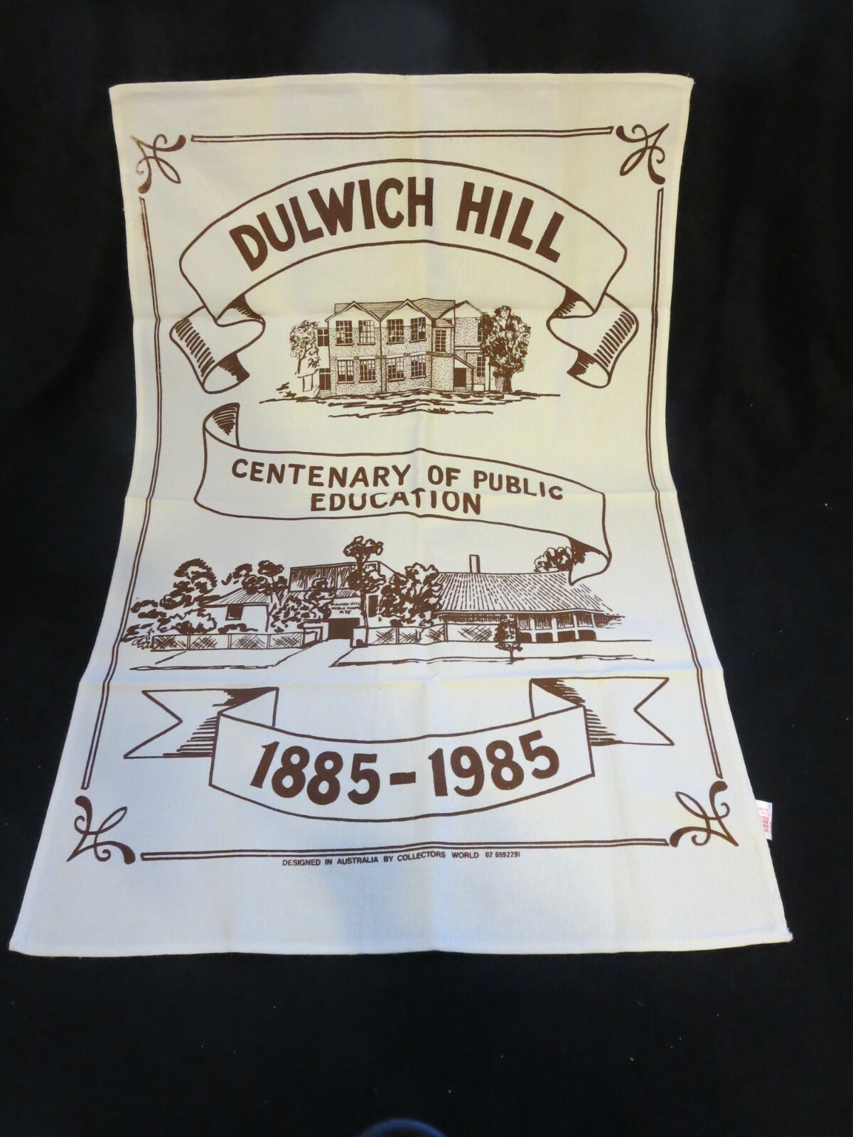 Dulwich Hill Australia kitchen tea towel Centenary Public Education NEW NOS NWOT Без бренда