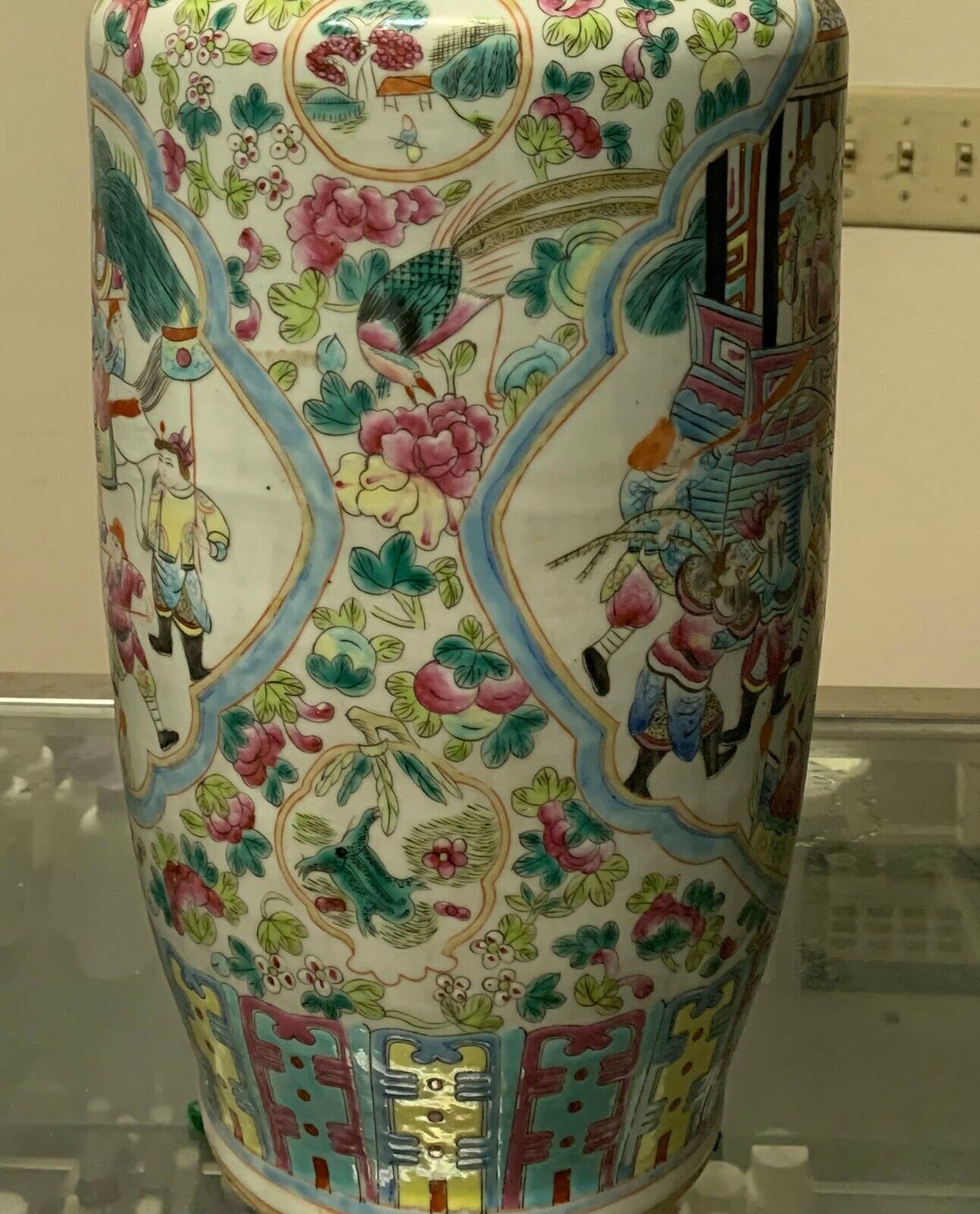 Chinese antique large roos vase  1856-1875 ye'a Без бренда - фотография #10