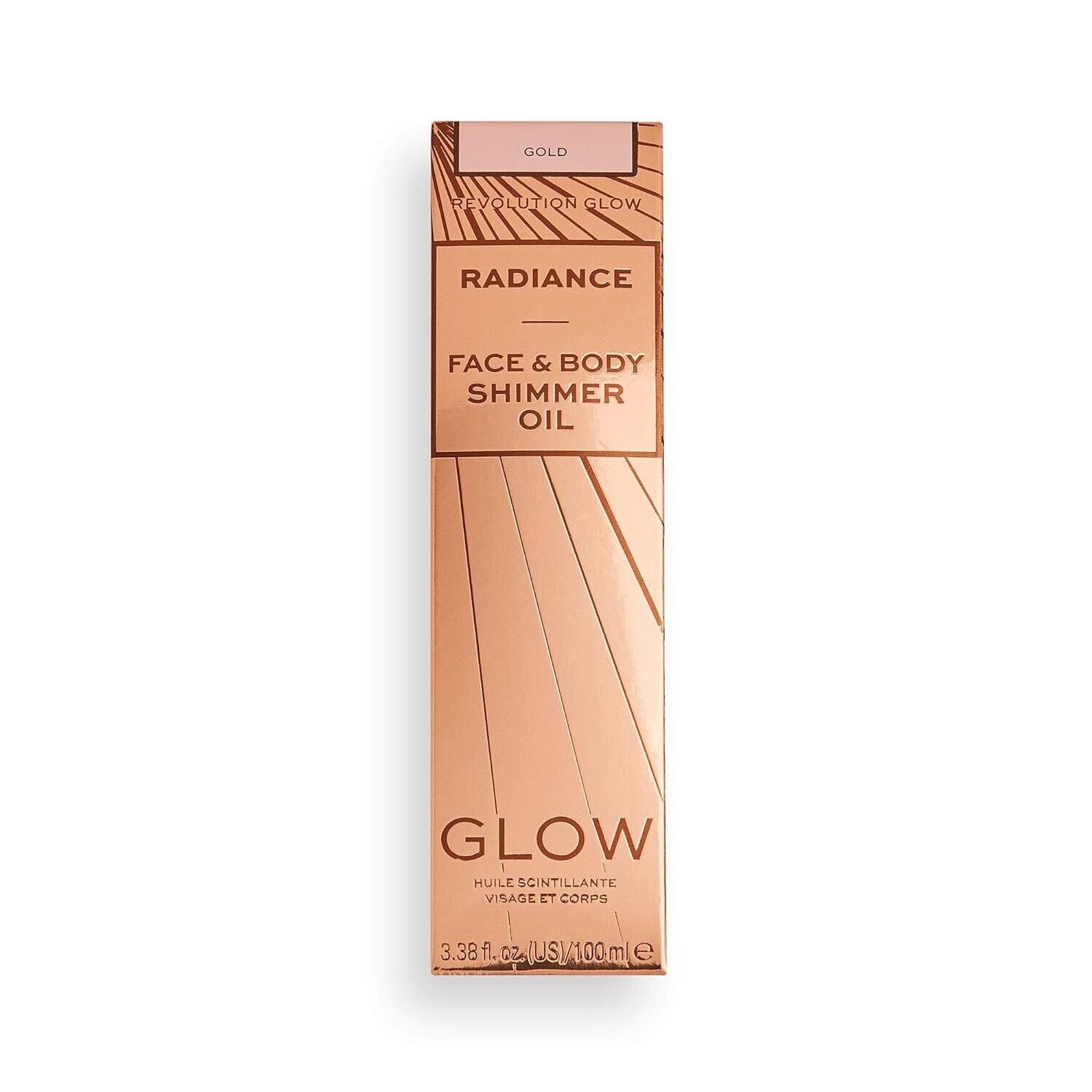 NIB Radiance ~ GLOW ~ Face and Body Shimmer Oil  GOLD by Makeup Revolution REVOLUTION GLOW N/A - фотография #2