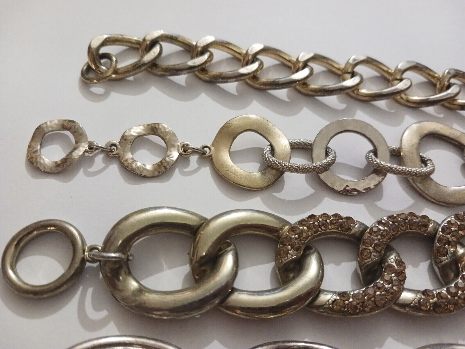Heavy chunky chain bracelets. Lisner, Premier designs, 8" long. toggle, box + Lisner does not apply - фотография #10