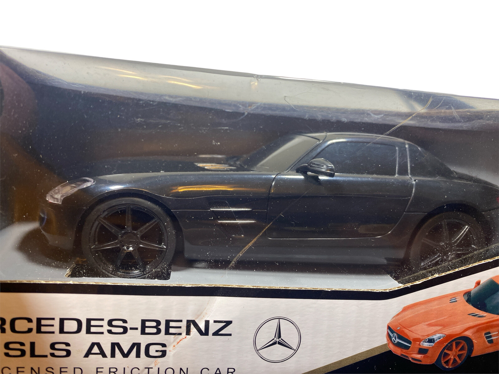 Mercedes Benz SLS AMG Toy Car Replica Model Black 1:24 Licensed Friction Car New mercredes-benz N/A - фотография #3