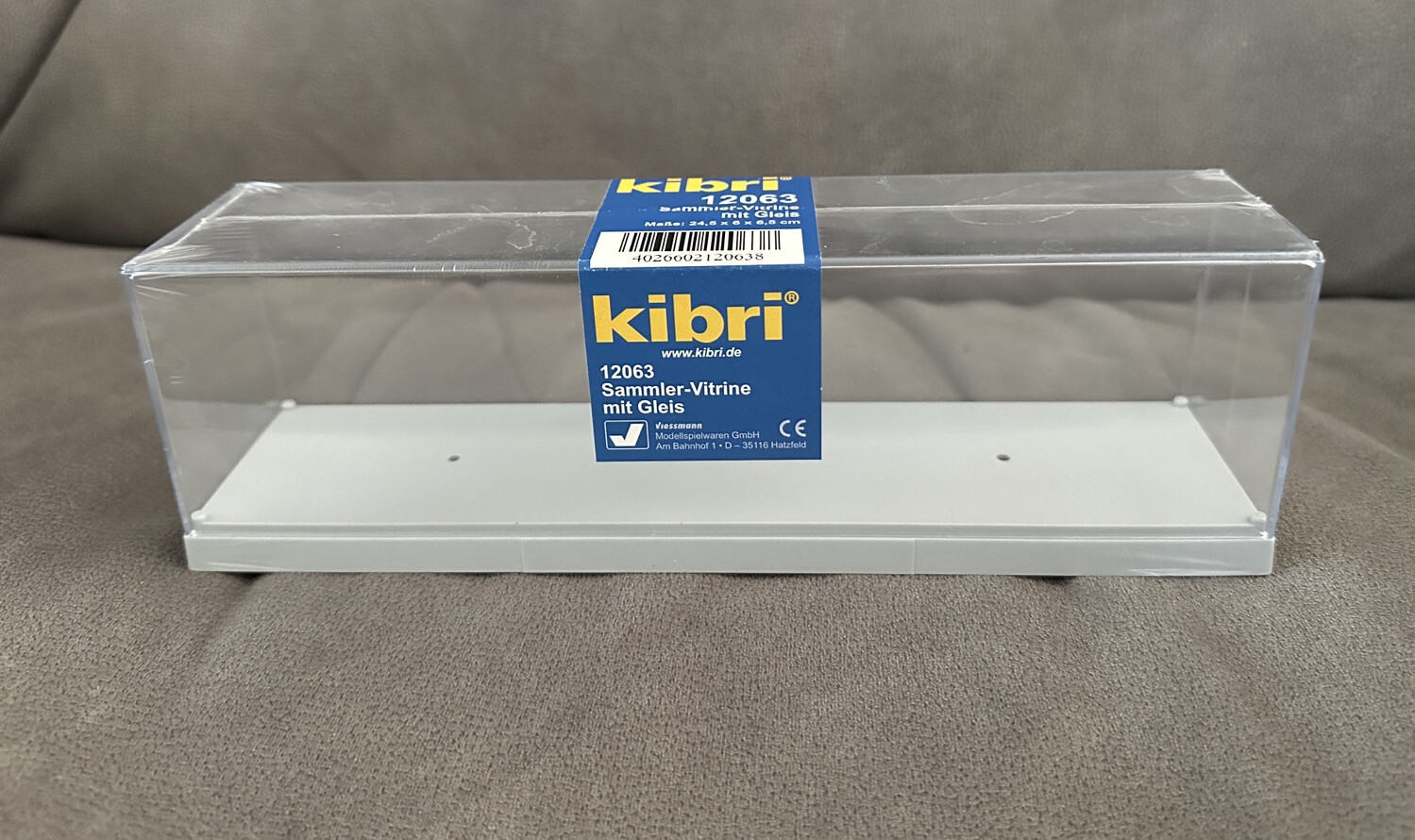 kibri 12063 "Sammler-Vitrine mit Gleis" New Display Case For Trains Kibri