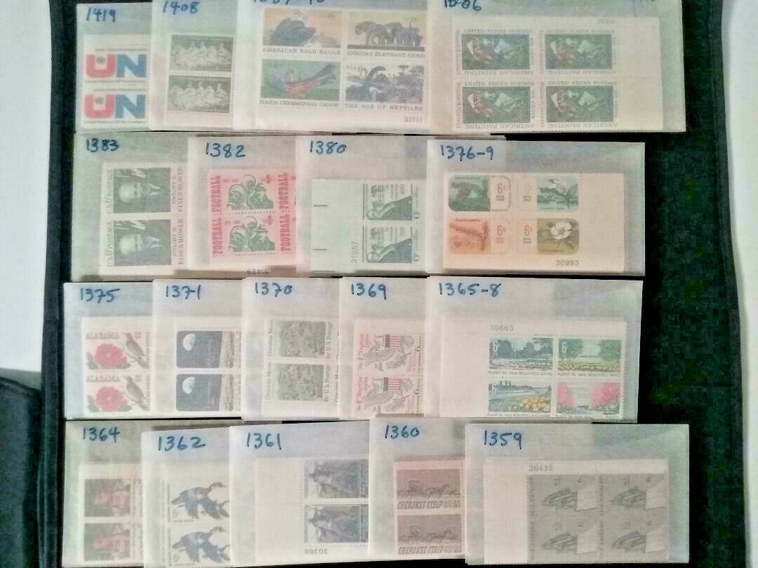 Wholesale Lot of 50 Vintage US Mint Plate Blocks 200 Stamps MNH Unused Old Hoard Без бренда - фотография #8