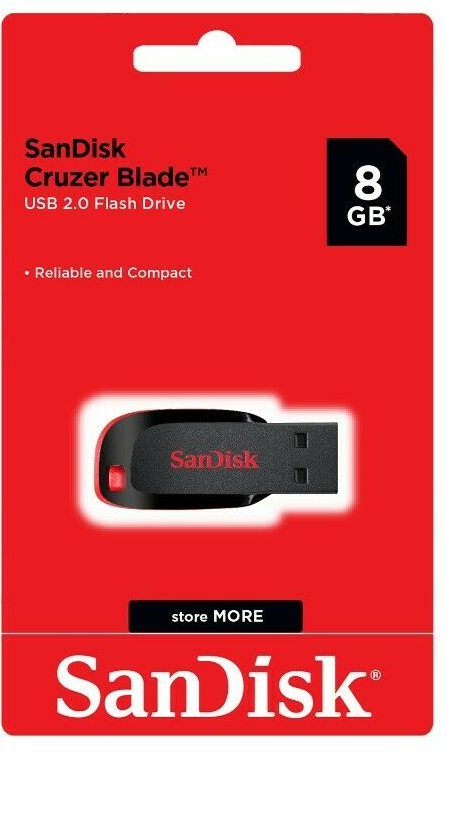 SanDisk Cruzer Blade 8GB USB 2.0 Flash Drive Thumb Drive Pen Drive SanDisk SDCZ36-008G-A11, SDCZ36-008G-B35, SDCZ6-8192-A11, SDCZ50-008G-A95, SDCZ50-008G-A46 - фотография #4