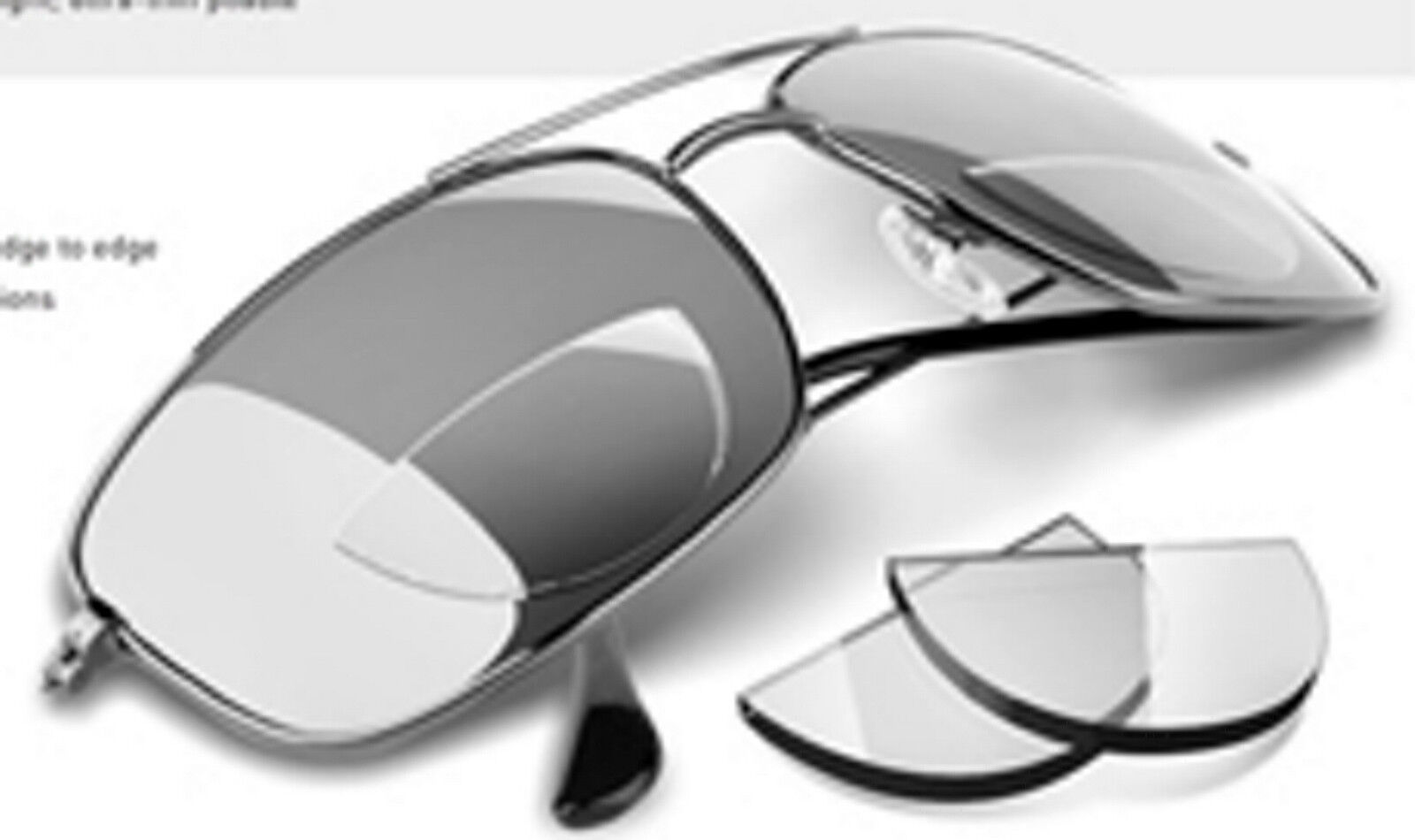 Turn your Sunglasses into Readers with Stick on Bi-Focal Magnifying Lenses USA OPTX 20/20 Hydrotec