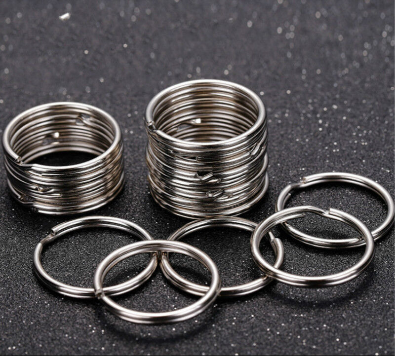 USA 100Pcs Key Rings Chains Split Ring Hoop Metal Loop Steel Accessories 25mm A+ Unbranded Does not apply - фотография #5