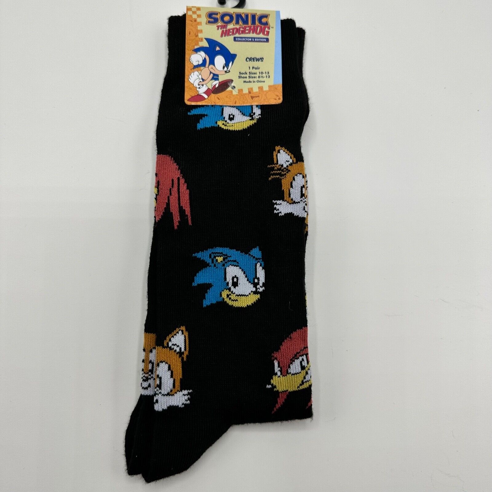 Sonic The Hedgehog Crew Men's Size 10-13 Socks No Brand