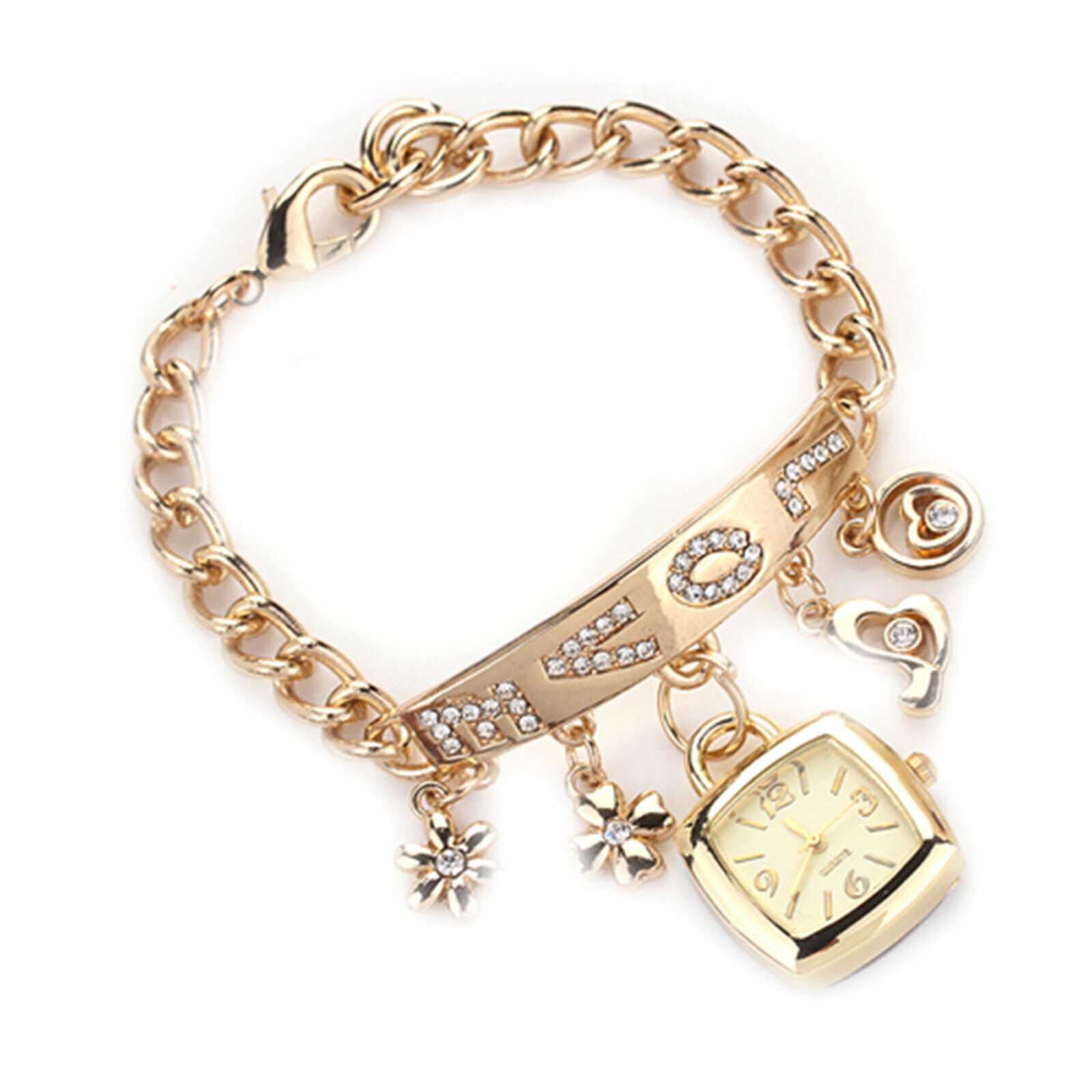Jewelry Wristwatch Wear-resistant Shiny Surface Stylish Quartz Bracelet Watch Unbranded - фотография #7