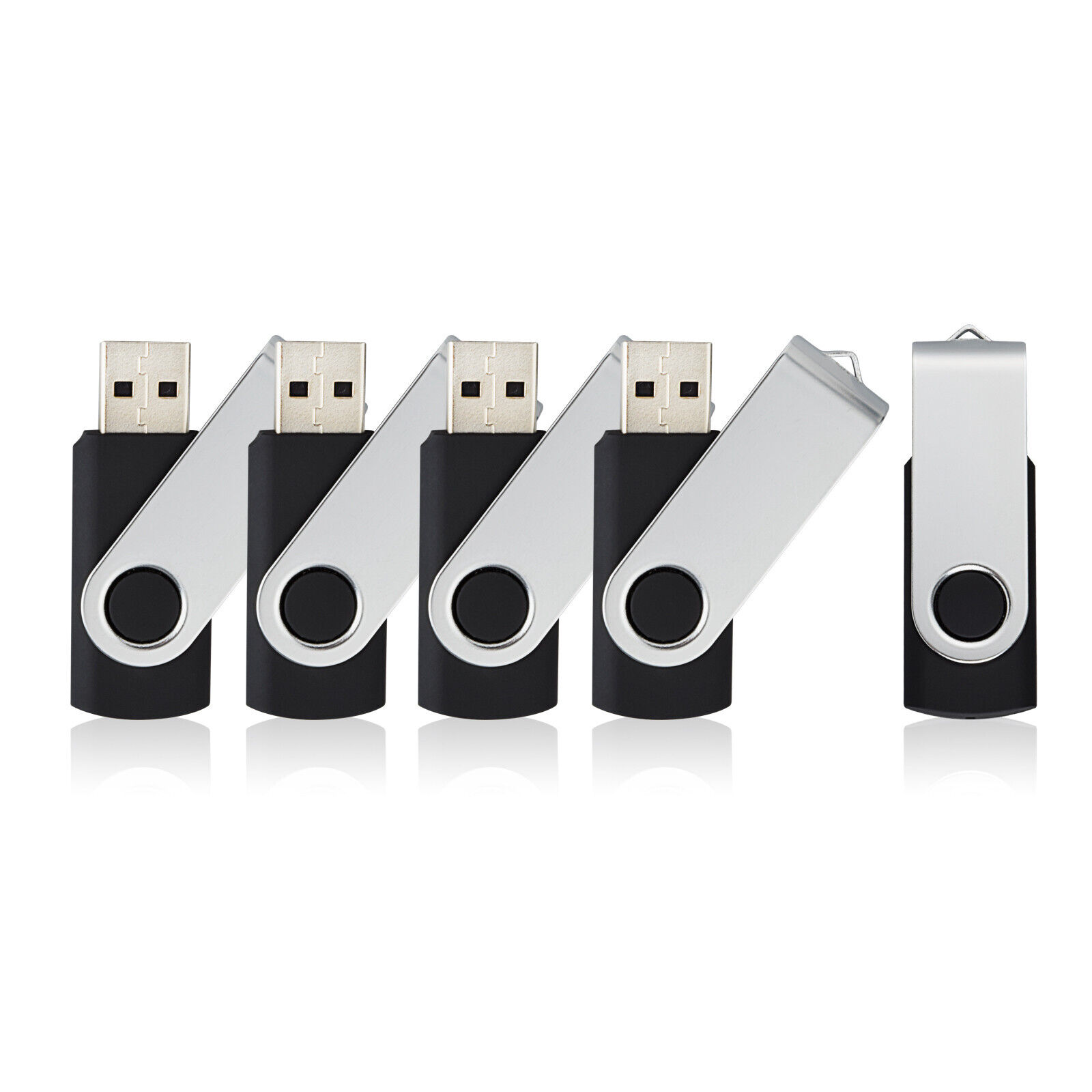 10 Pack 128MB Swivel USB Flash Drives Memory Stick U Disk Thumb Pen Drive Black Kootion Does Not Apply - фотография #20