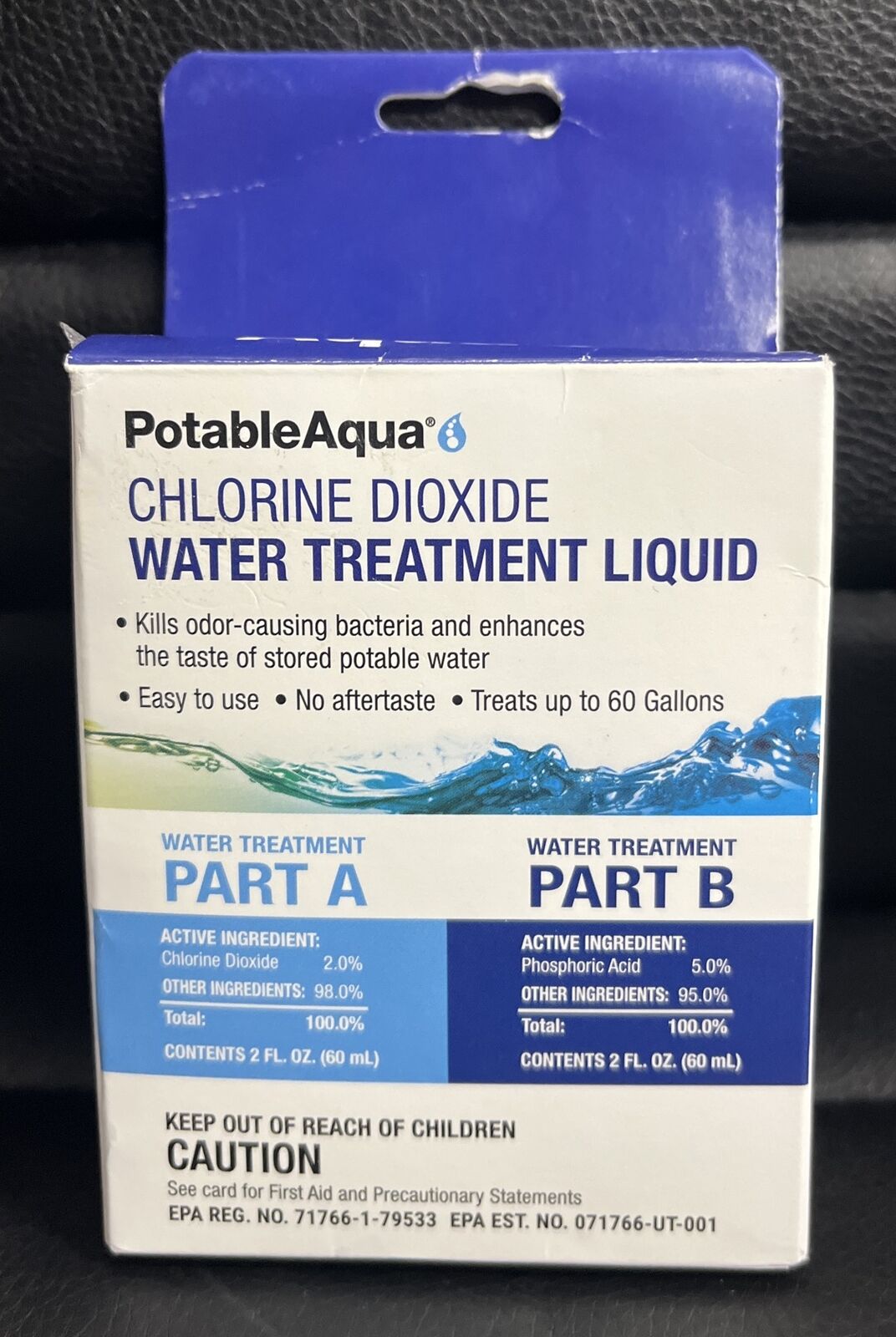 PotableAqua Chorine Dioxide Water Treatment Purification Liquid potableaqua