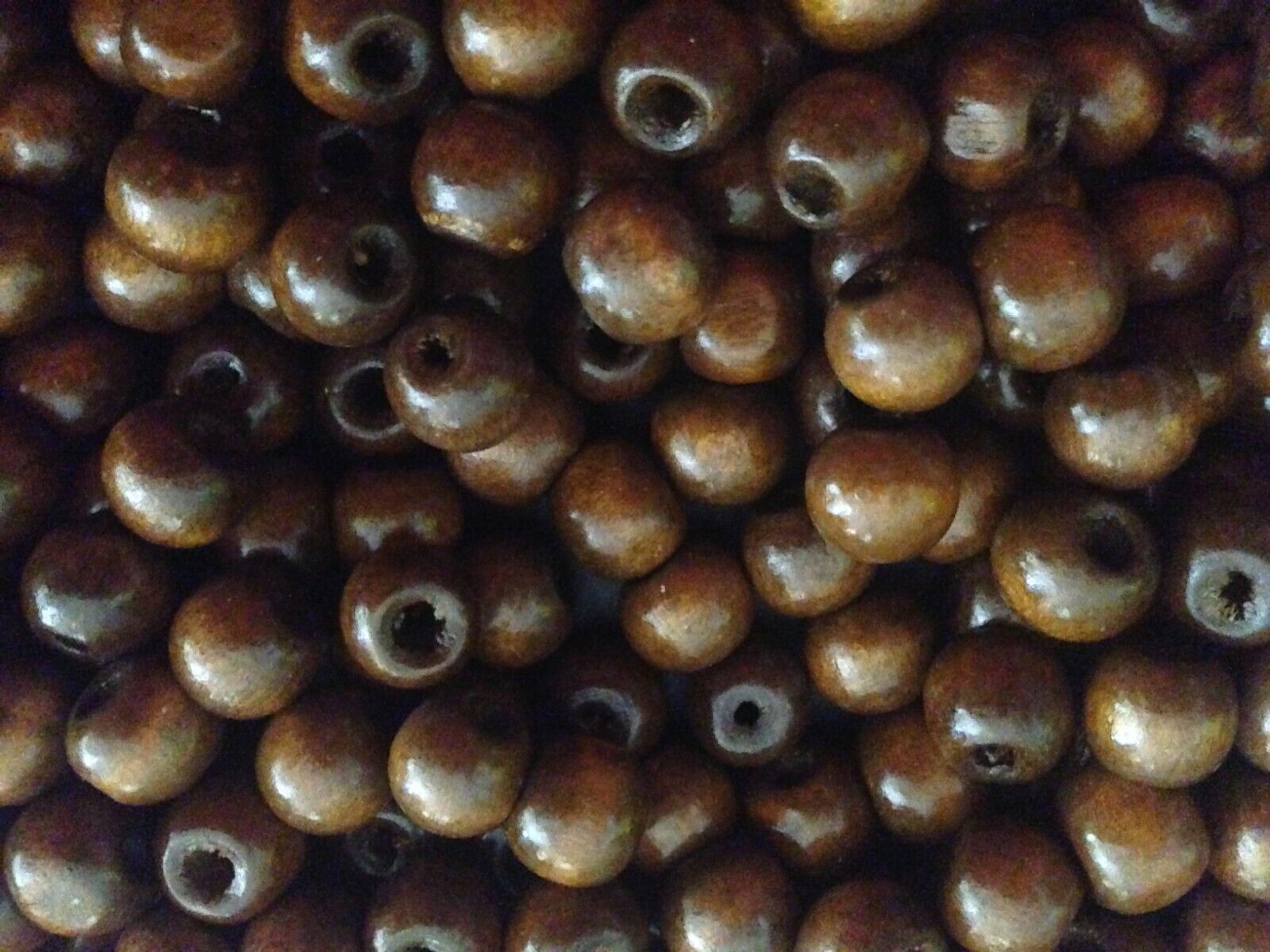 110 WOOD BEADS BROWN 8MM Unbranded Does Not Apply - фотография #2