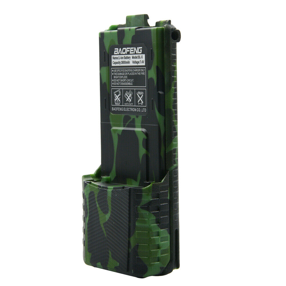 2X Brand New Baofeng UV5R series 7.4v 3800mAh Li-ion Extended Battery Camo Green Baofeng Does Not Apply - фотография #6