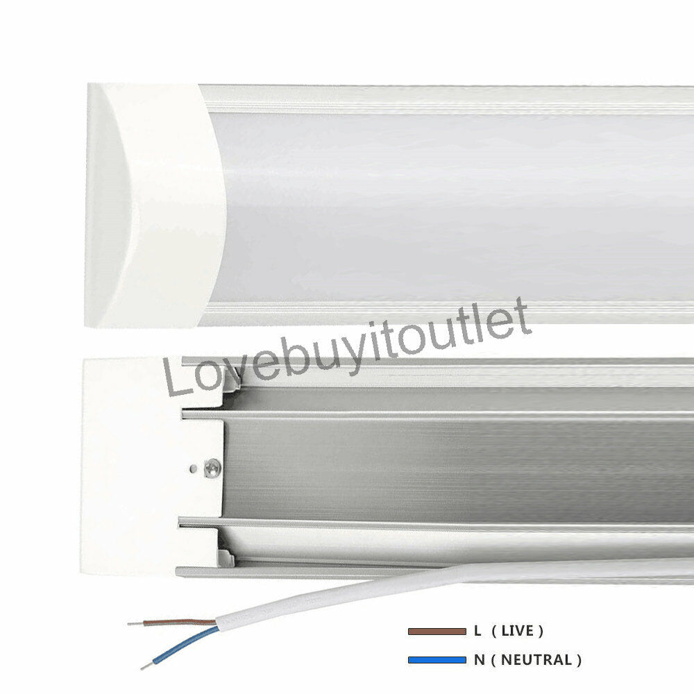 4x 4 Ft 36W Batten Light Shop Light Utility LED Cool White for Office Garage Lovebuyitoutlet Does Not Apply - фотография #4