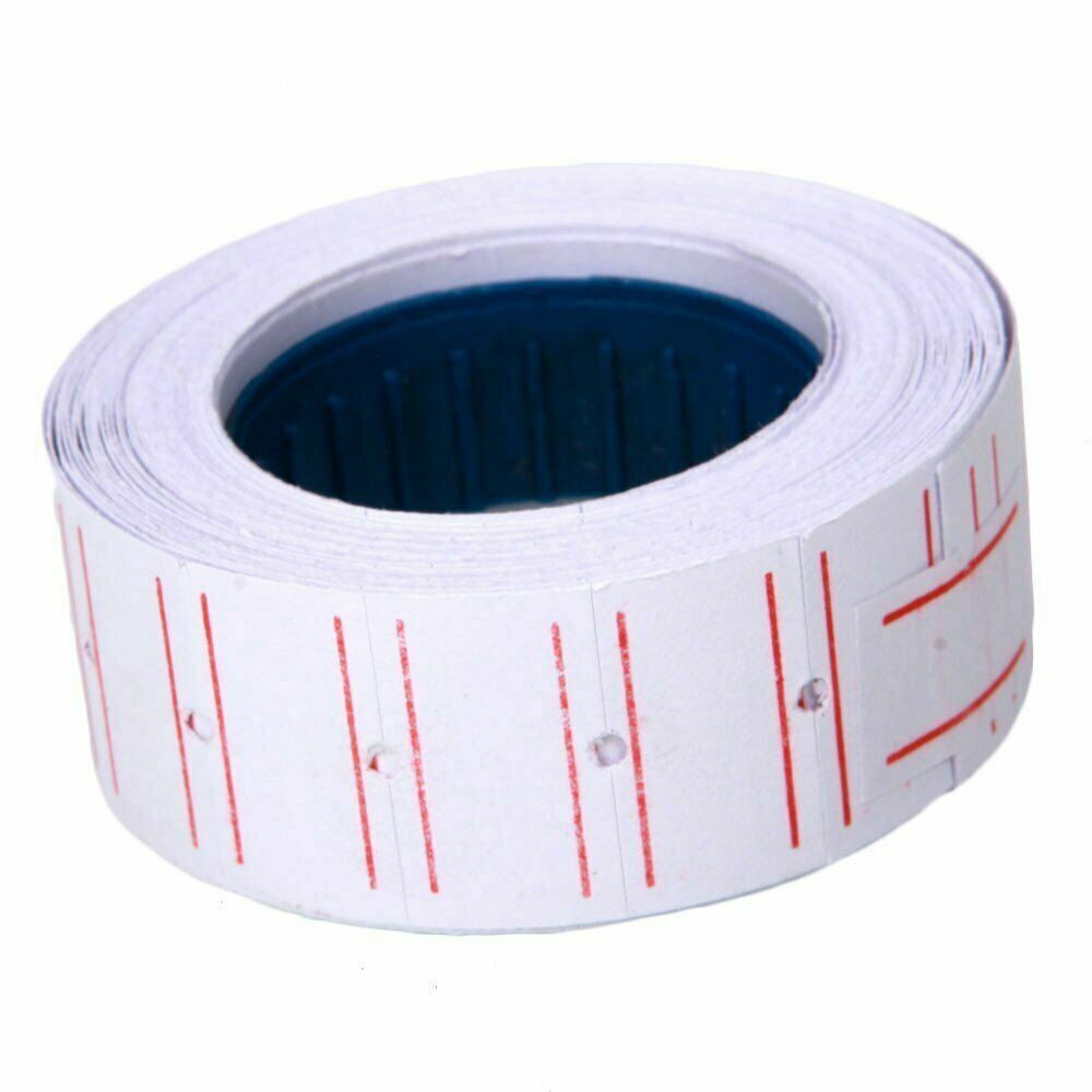 10 Roll 6000pcs White Price Tag Sticker MX 5500 Gun Adhesive Labels 1 Refill ink Unbranded Does Not Apply - фотография #6