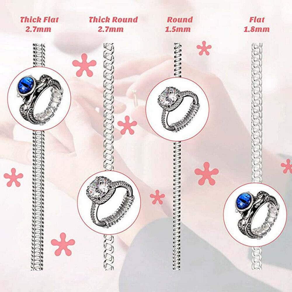 16Pcs Ring Size Adjuster Invisible Clear Ring Sizer Jewelry Fit Reducer Guard Unbranded Does not apply - фотография #8