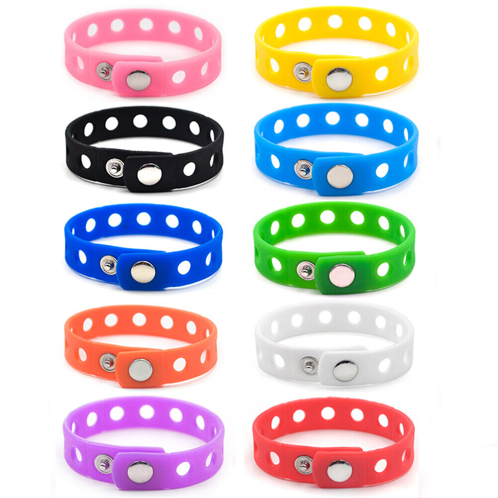 10 PCS Rubber Bracelets for Kids Adjustable Wristbands Shoe Charms Party Favors GOGO DD05171_KIDASSORTED-10PCS - фотография #3