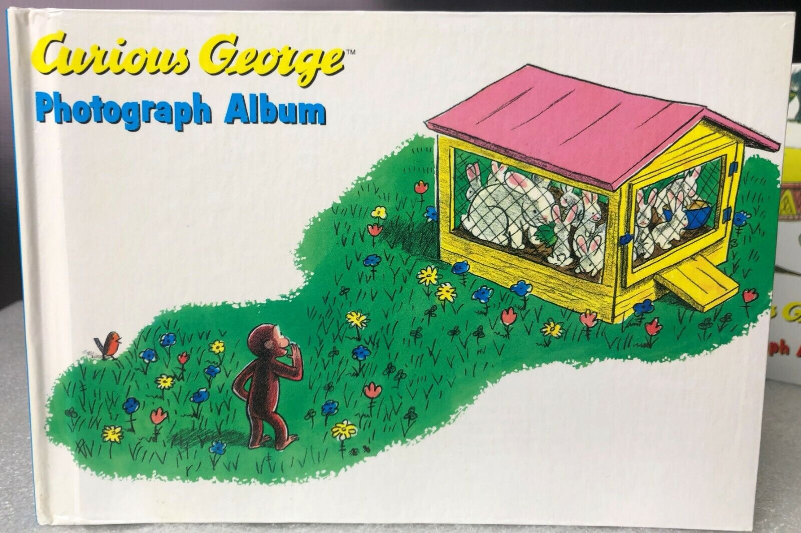 Curious George Photograph Album Baby Kids memories 3 Books & Cover - Never Used Ds Max Does Not Apply - фотография #3