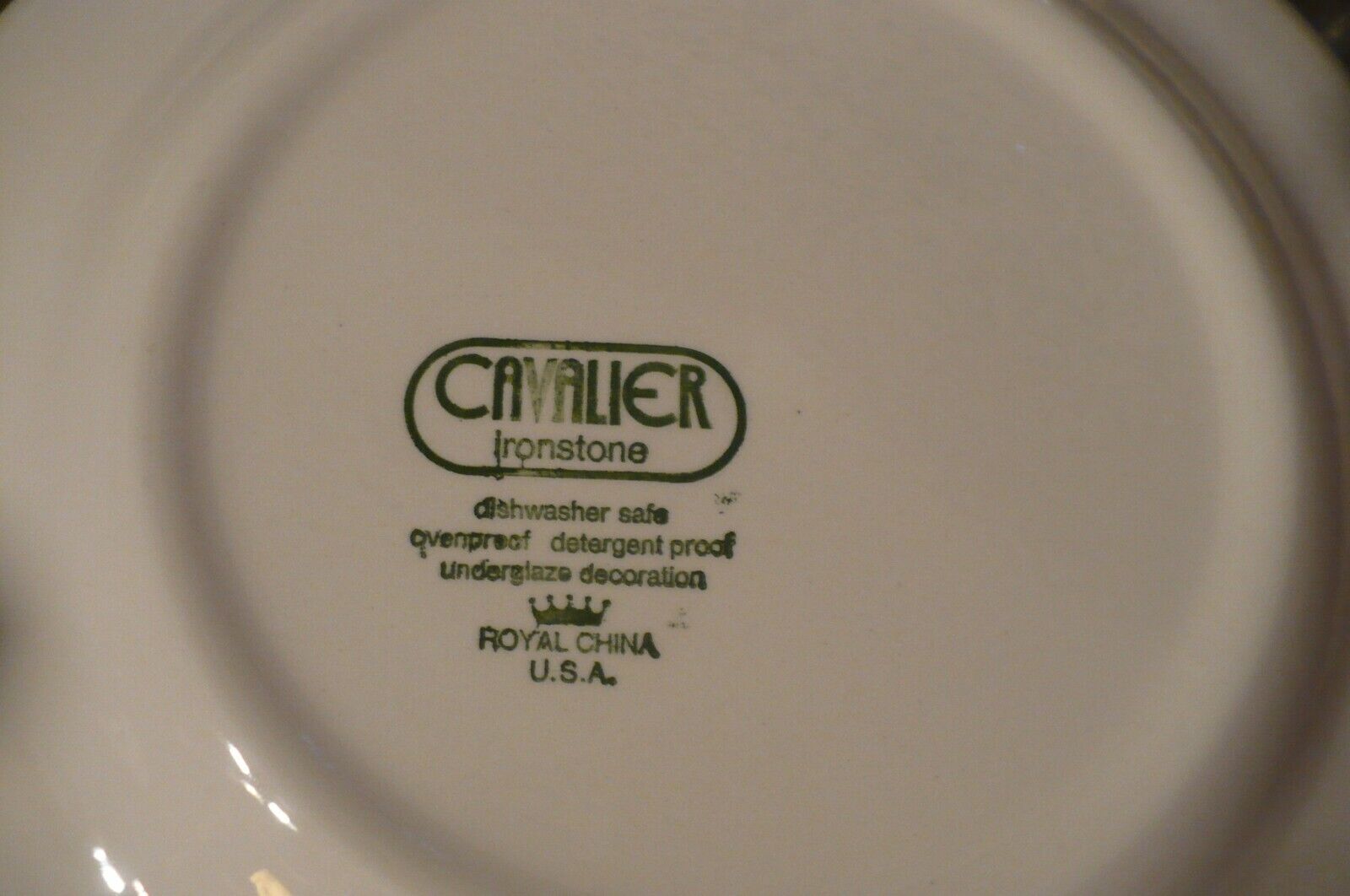 Royal China Cavalier Ironstone Colonial Heritage USA 5 PC Place Setting Royal China - фотография #10