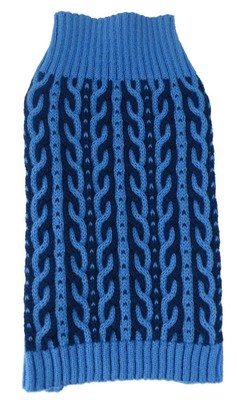 Harmonious Dual Color Weaved Heavy Cable Knitted Fashion Designer Dog Sweater Unbranded Does Not Apply - фотография #4