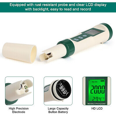 10 in1 Digital LCD PH/TDS/EC/ORP/TEMP/SG/Salinity Water Quality Tester Meter Pen Partsdom Does Not Apply - фотография #6