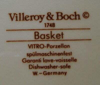 Villeroy & Boch Basket Demitasse Cup & Saucer Set multiple available PERFECT! Villeroy & Boch - фотография #2