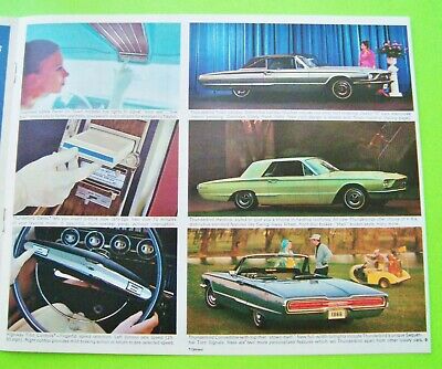 1966 FORD COLLECTION LOT 4 BROCHURES 66-pgs Galaxie FAIRLANE T-Bird MUSTANG GT Без бренда - фотография #10
