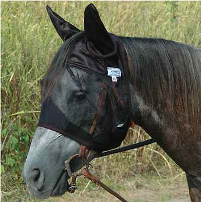 Quiet Ride Horse Fly Mask Standard Ears Nose Trail Riding ALL STYLES and SIZES Cashel Does Not Apply - фотография #4