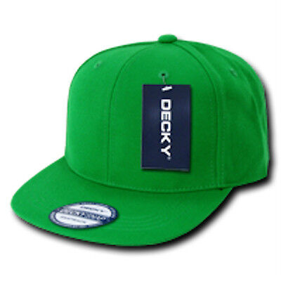 Lot of 6 Blank Flat Bill Snapback Caps Hats Solid Two Tone DECKY Wholesale Bulk Decky 350 / 351 - фотография #5