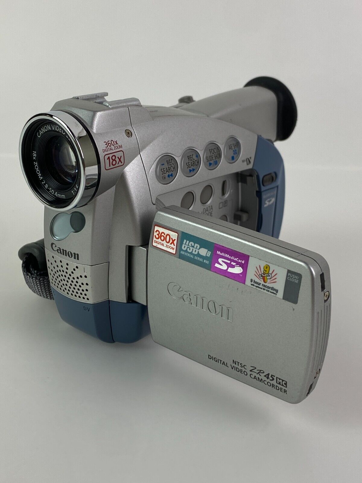 Canon ZR45MC Mini DV Tape Digital Camcorder No Battery Canon 7556A001