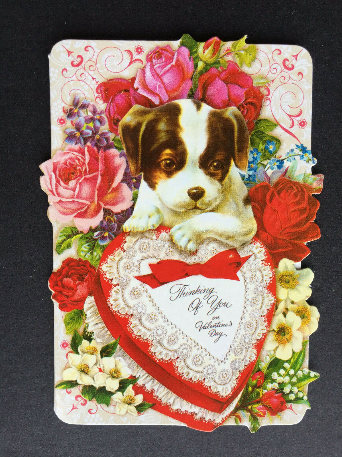 Punch Studio Valentine Cards SET 12 Ephemera Antique Victorian Cat Dog Bird Punch Studio 53786 - фотография #12