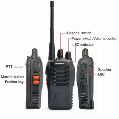 6Pcs Baofeng BF-888S 400-470MHz 5W CTCSS Two-way Ham Radio Walkie Talkie + Cable Baofeng BF-888S - фотография #3