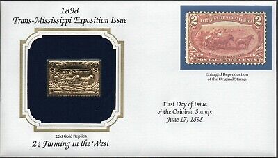 1898 Trans-Mississippi Exp Issue U.S Golden Replicas of Classic Stamps. Set of 9 Без бренда - фотография #2