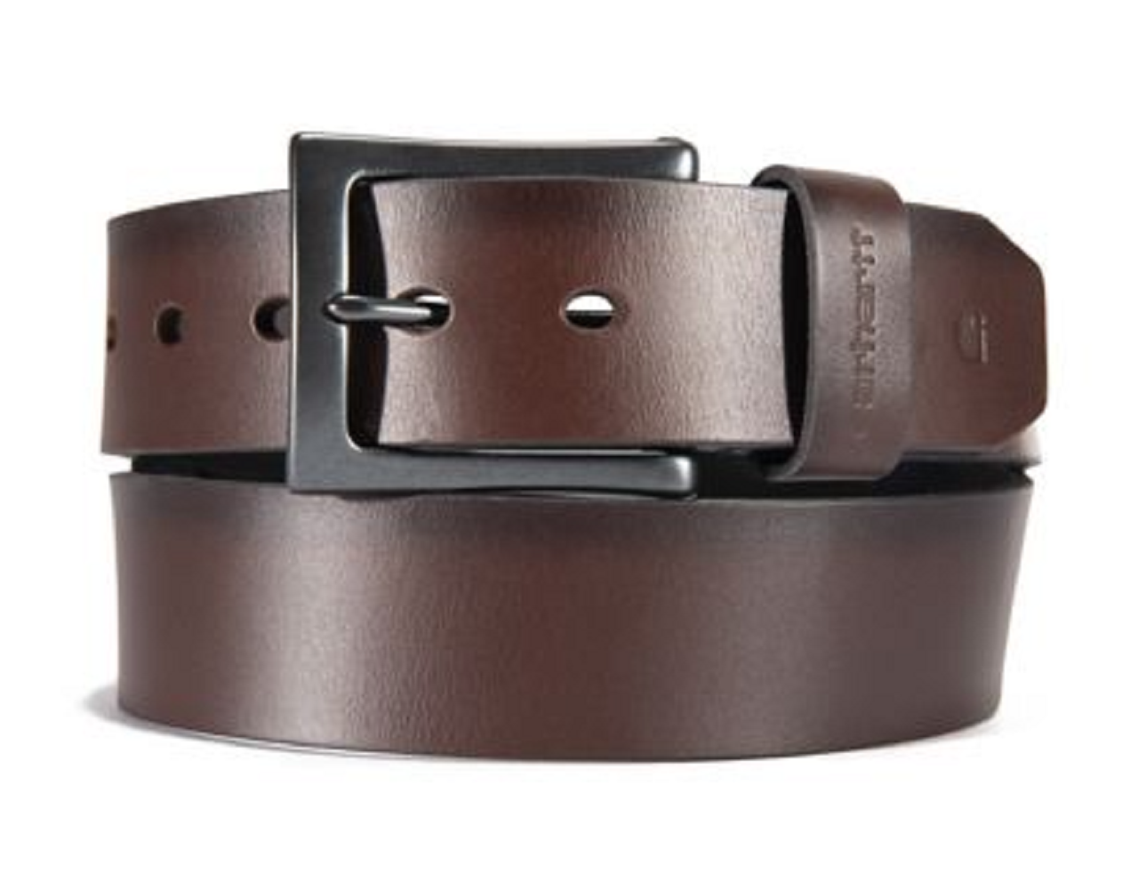 Carhartt A000551020109 Men's Burnished Leather Box Buckle Belt, Brown, Size 40 Carhartt A000551020109