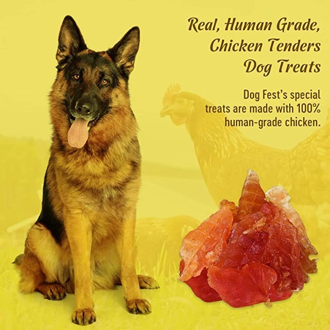 CHICKEN TENDERS (Pack of 2) - High Protein Chicken Dog Treats from Dog Fest Dog Fest - фотография #4