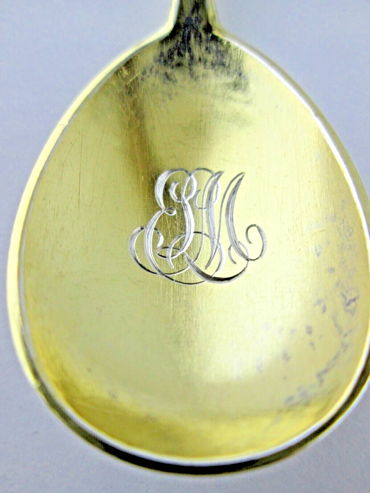 Antique RUSSIAN Silver 84 GILT CHAMPLEVE ENAMEL 6 Spoons Unknown - фотография #5