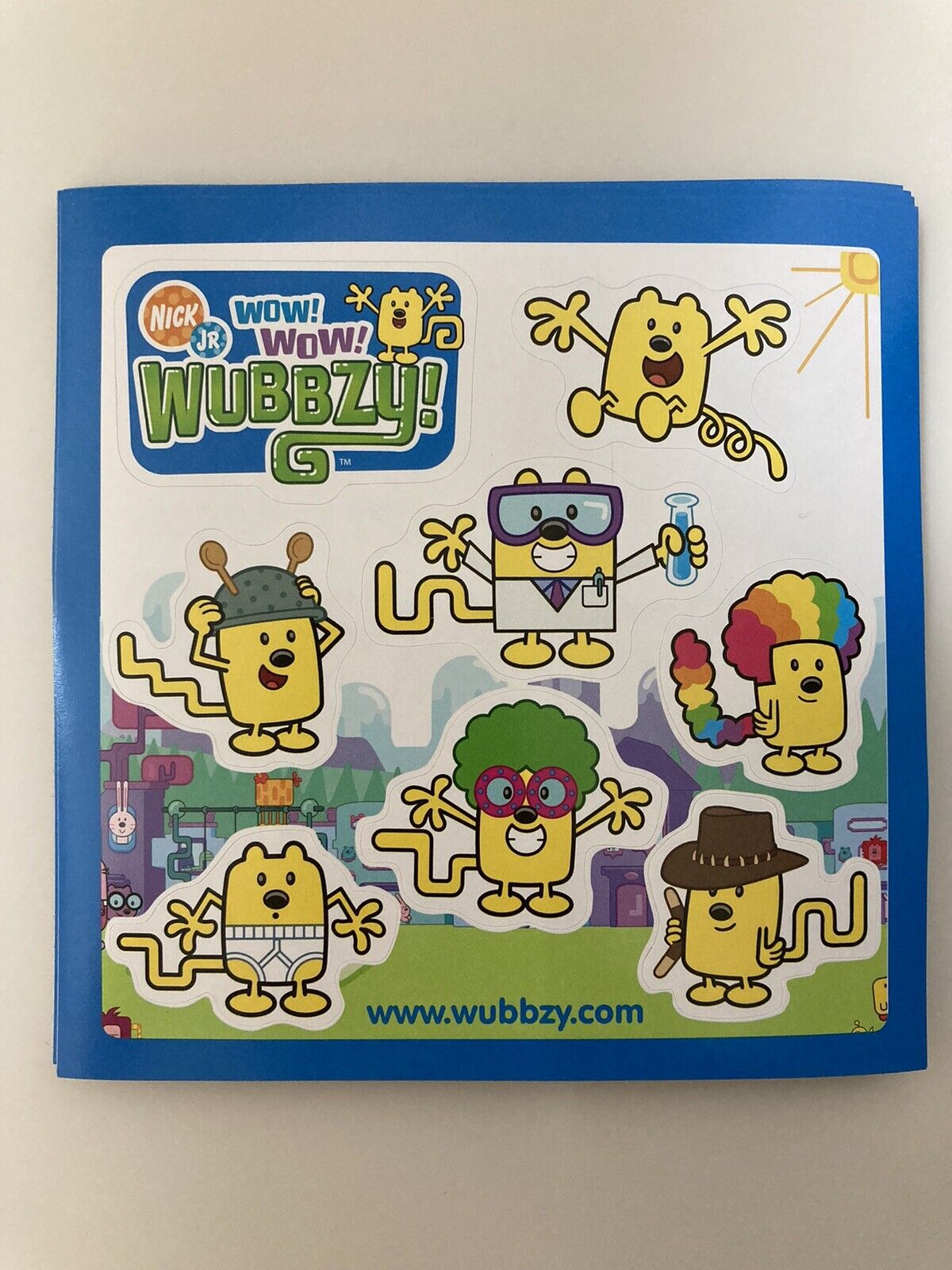 Wow! Wow! Wubbzy! Sticker Sheet Lot of 10 Nick Jr 2008 DVD Release Promo  Ten  Bolder Media Inc. Wubbzy