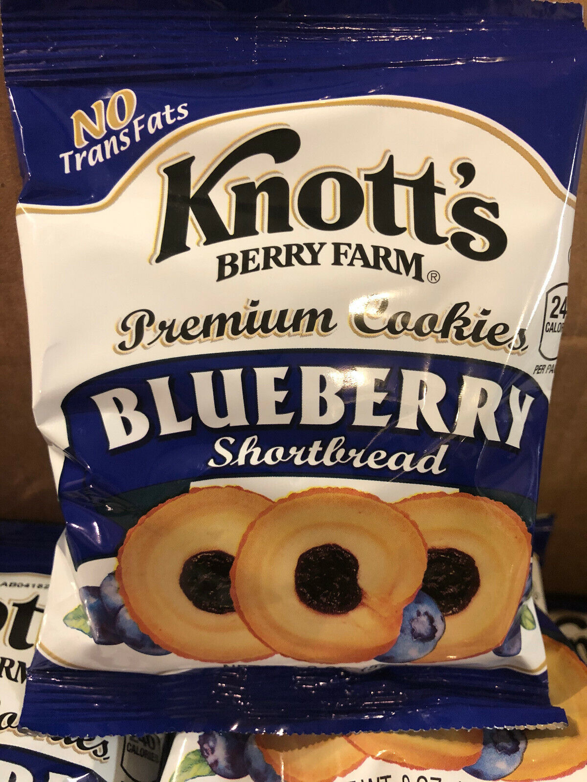 Knott's Berry Farm Premium Shortbread Cookies, Blueberry, 2 oz, 36 ct Knott's Berry Farm 59637