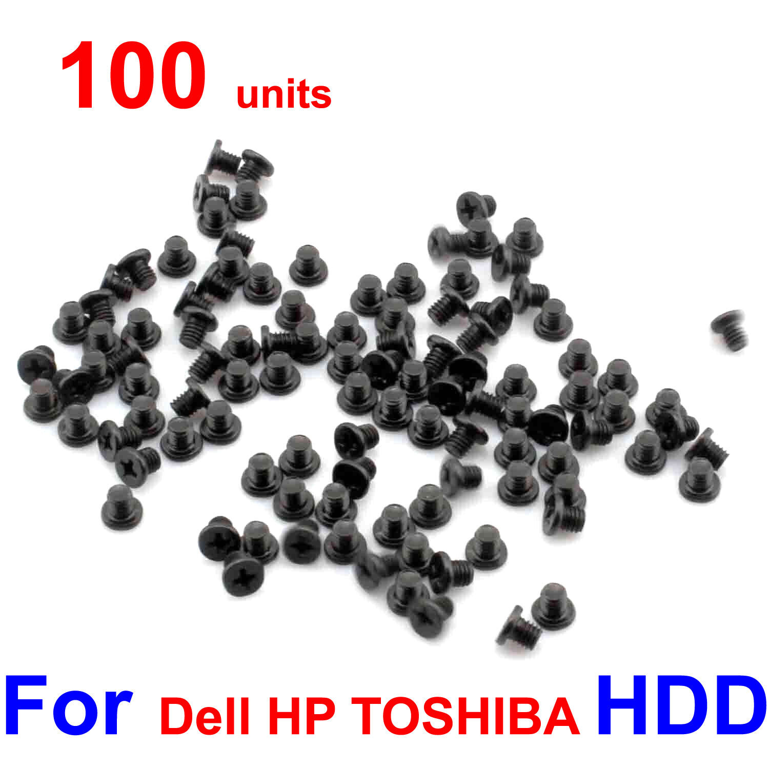 100pcs/Lot Laptop 2.5" HDD Hard Drive Caddy Screws for Dell HP IBM TOSHIBA ASUS Dell 1120108