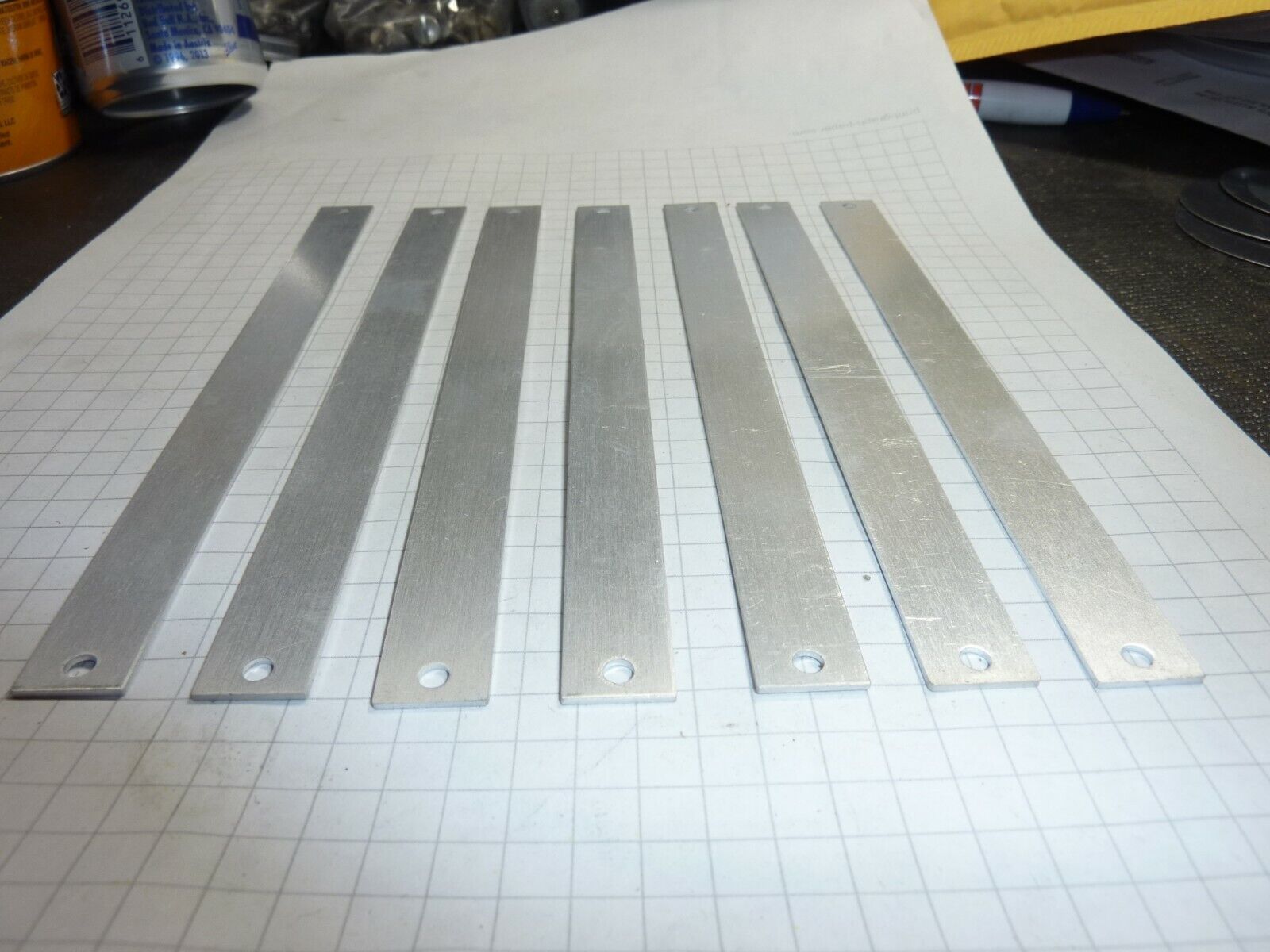 25 pcs 12.6mm x 153mm long 1mm thick  Aluminum Engraving Plate Unbranded Does Not Apply - фотография #7
