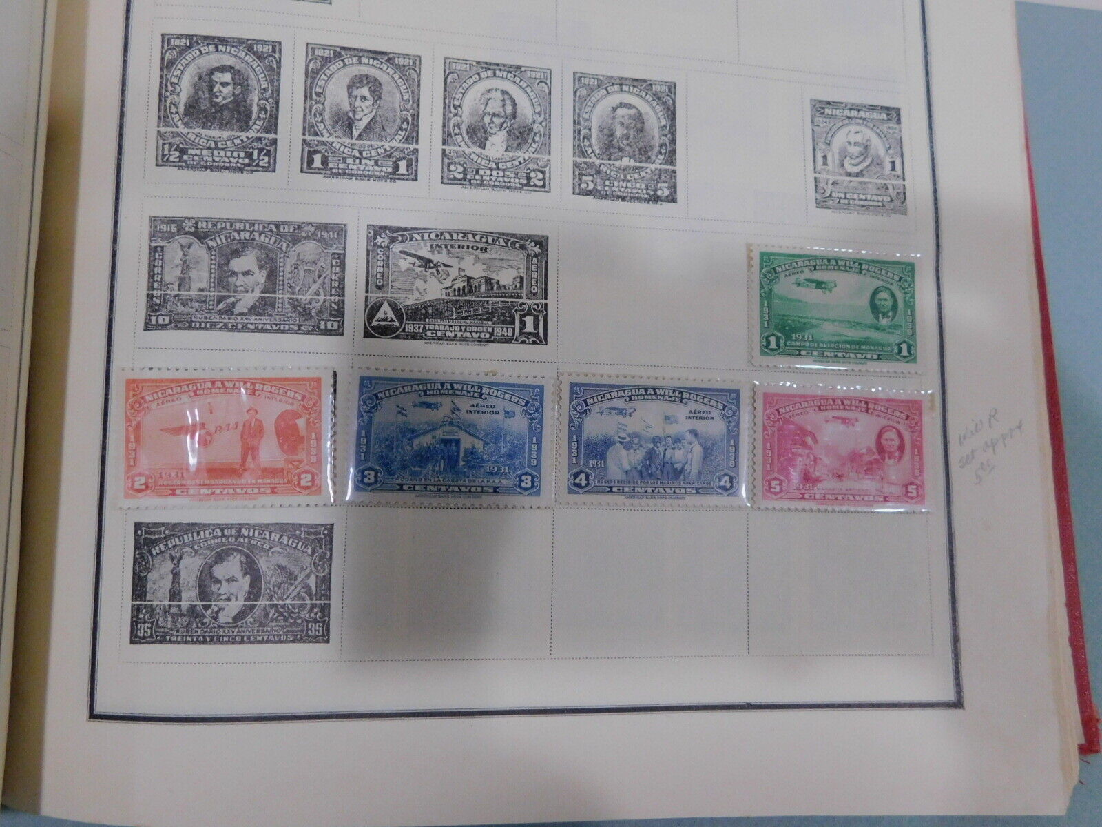 Vtg Scott 1947 Modern Postage Stamp Album 1700+ Stamps, US & World hinged stamps SCOTT - фотография #8