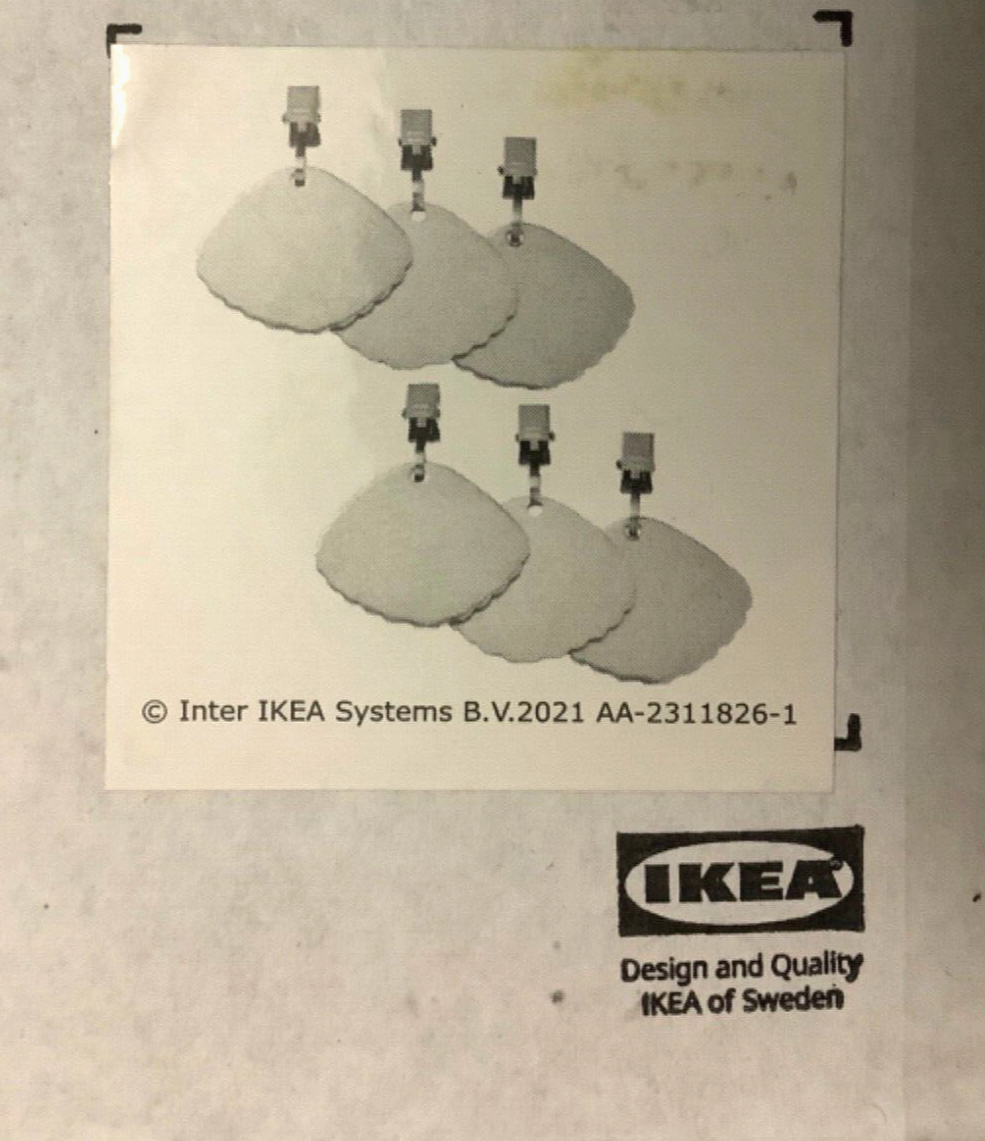 IKEA SOMMARFLOX Stainless Steel 6 pack Tablecloth Holder 605.492.99 ikea 605.492.99 - фотография #3